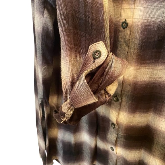DH3 - Long sleeve plaid Top- XL - Picture 3 of 6
